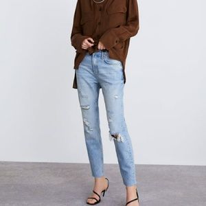 Zara Boyfriend/Cigarette Jeans NWT